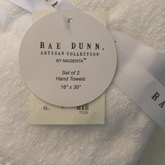 Rae Dunn BE MINE set of 2 hand towels - Picture 3 of 3